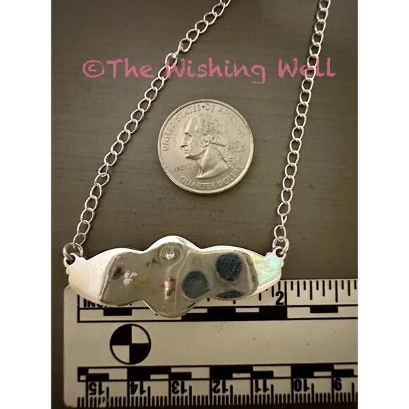 Persian Turquoise Three Stone Oval Pear shape Necklace 16-18” - Picture 5 of 5